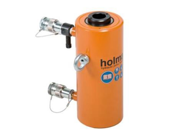 Hollow plunger cylinder